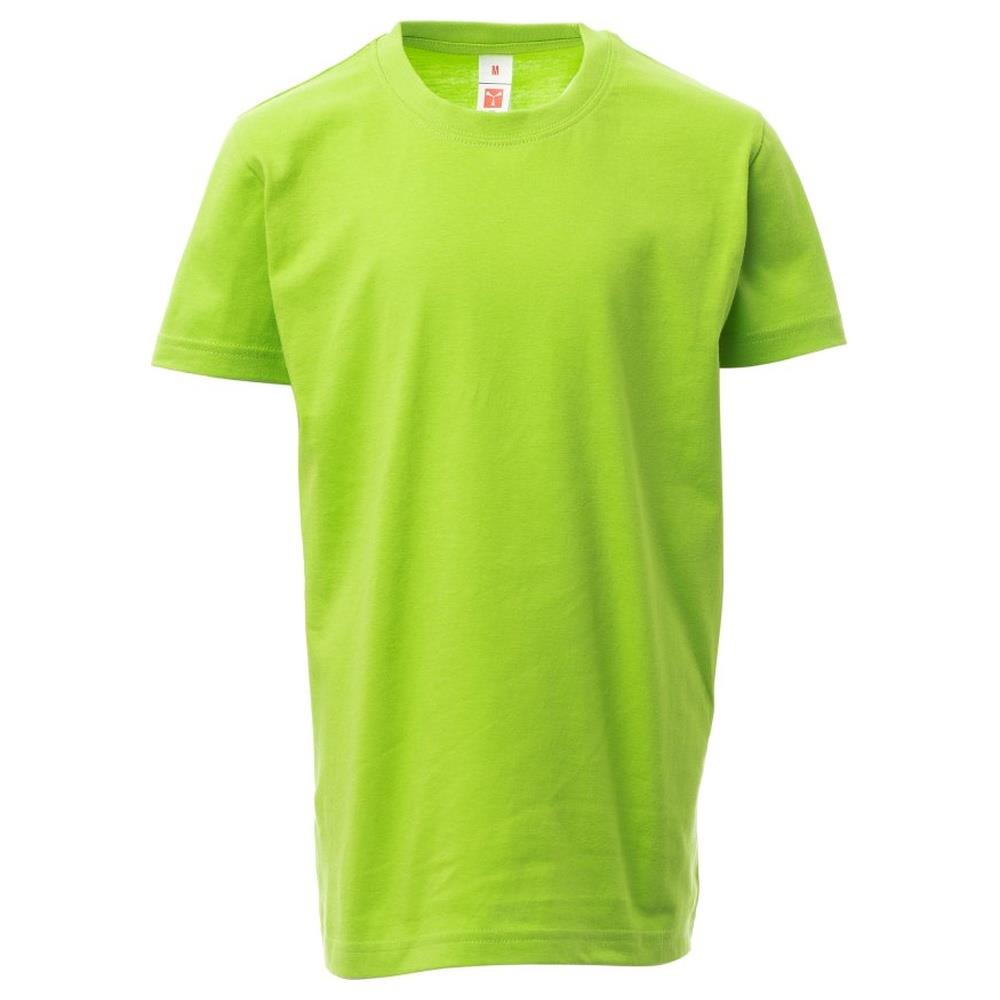 t-shirt bambino manica corta payper print kids verde acido 7/8