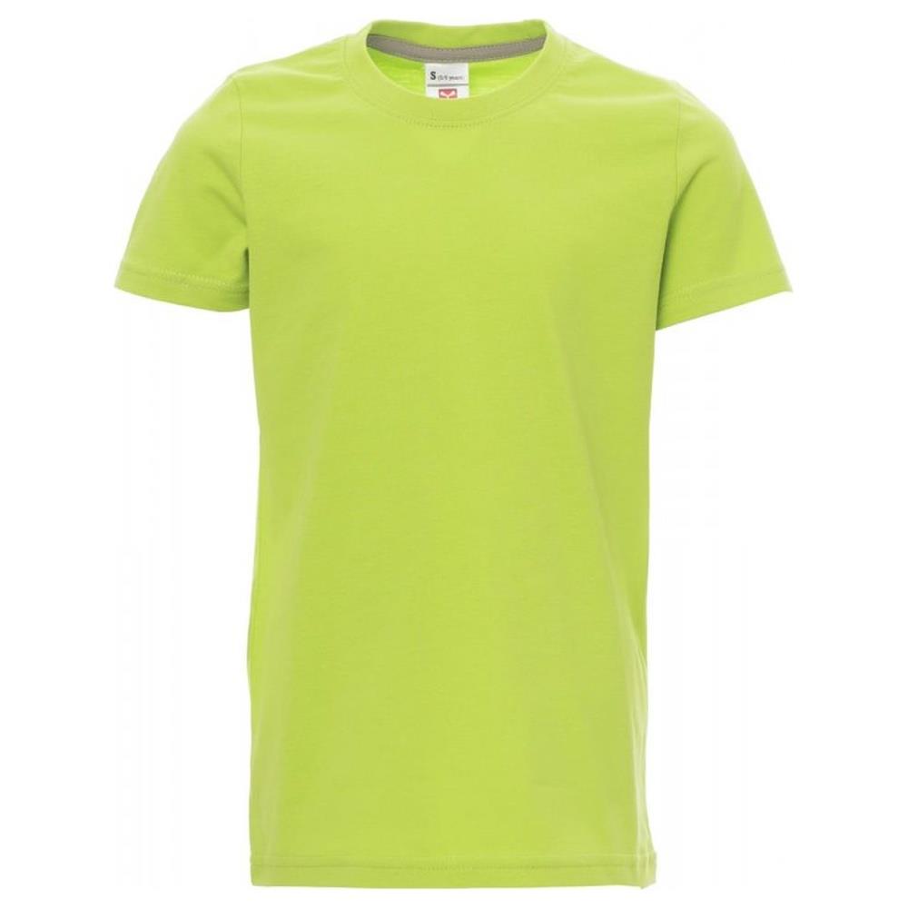 t-shirt bambino manica corta payper sunset kids verde acido 3/4