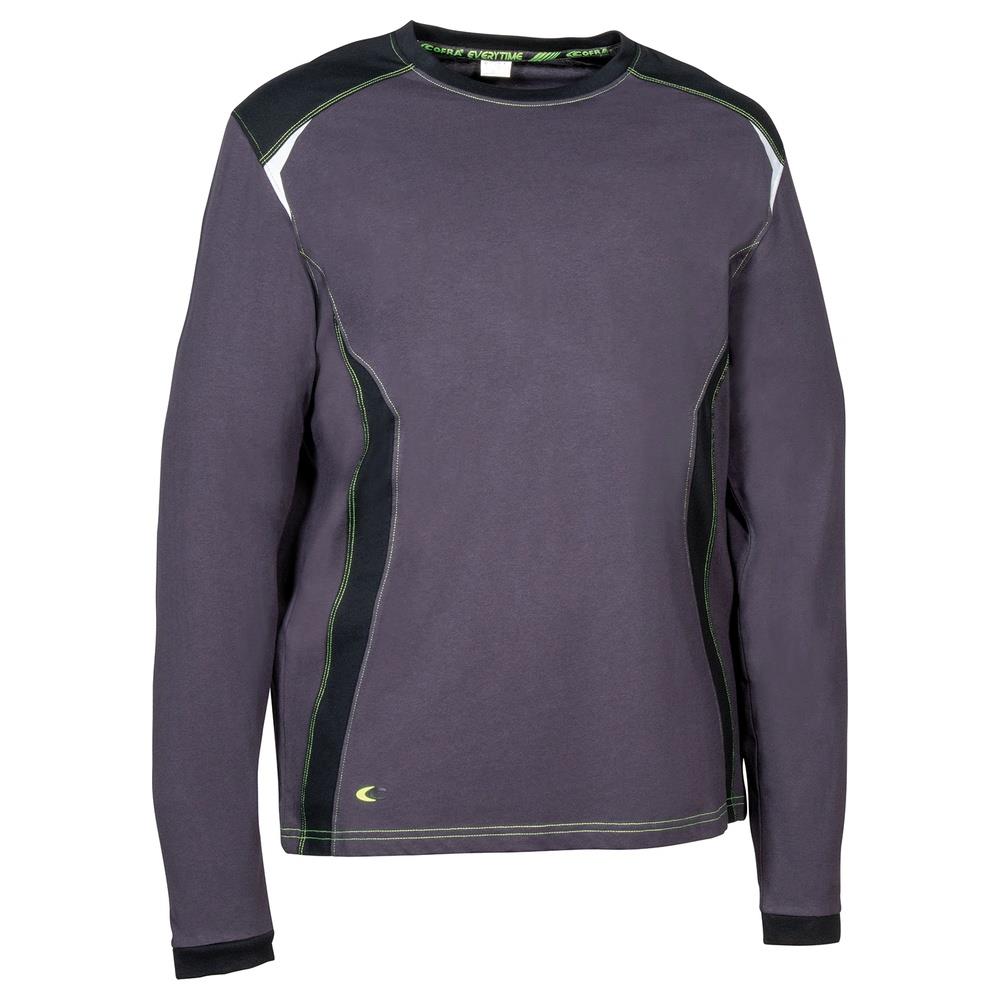 t-shirt cofra langeveld v642 antr./nero/lime s