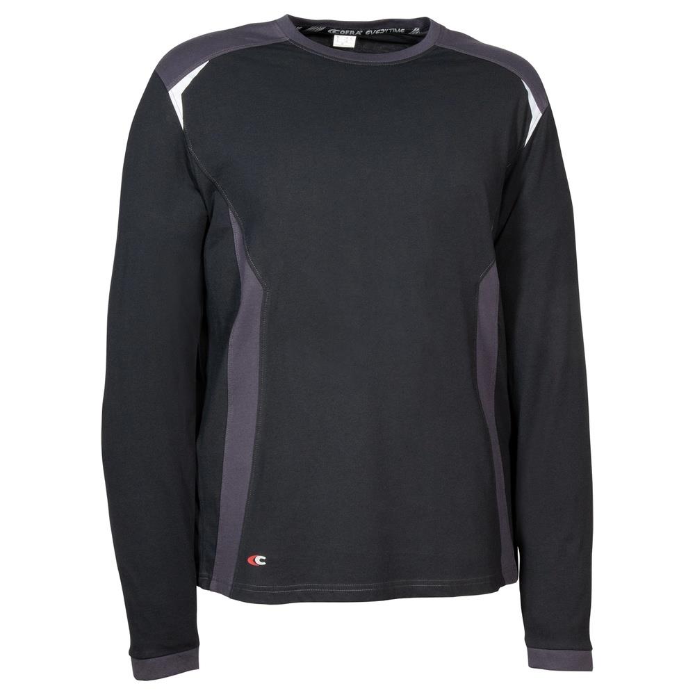 t-shirt cofra langeveld v642 nero/antracite s
