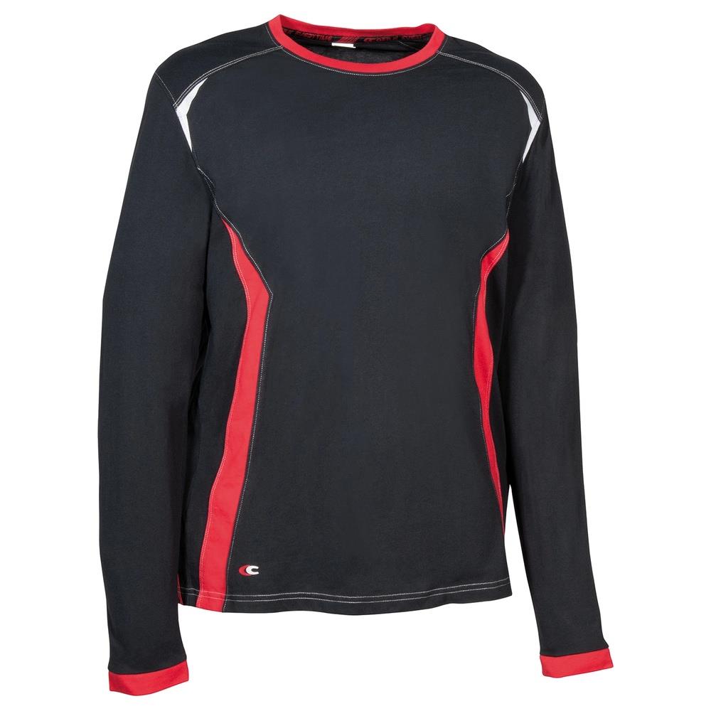 t-shirt cofra langeveld v642 nero/rosso s