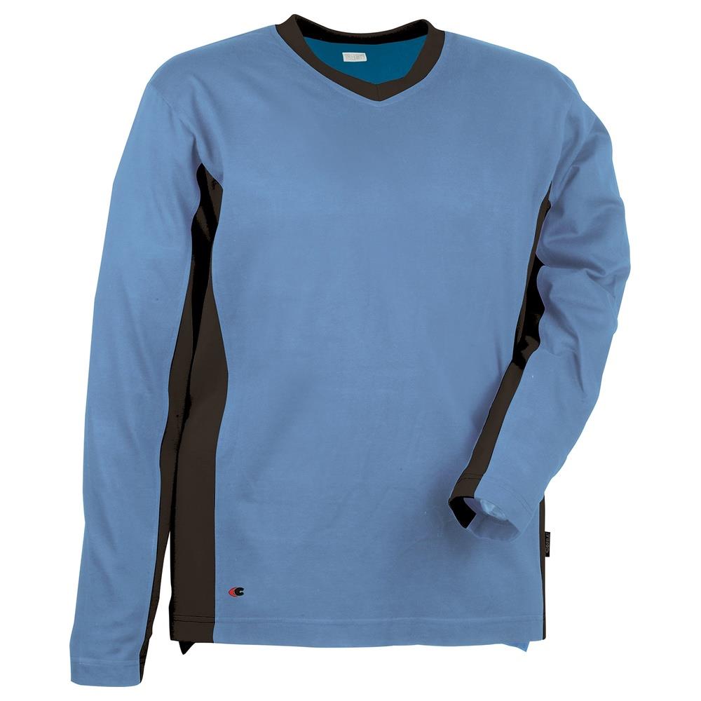 t-shirt cofra madeira v105 azzurro/nero s