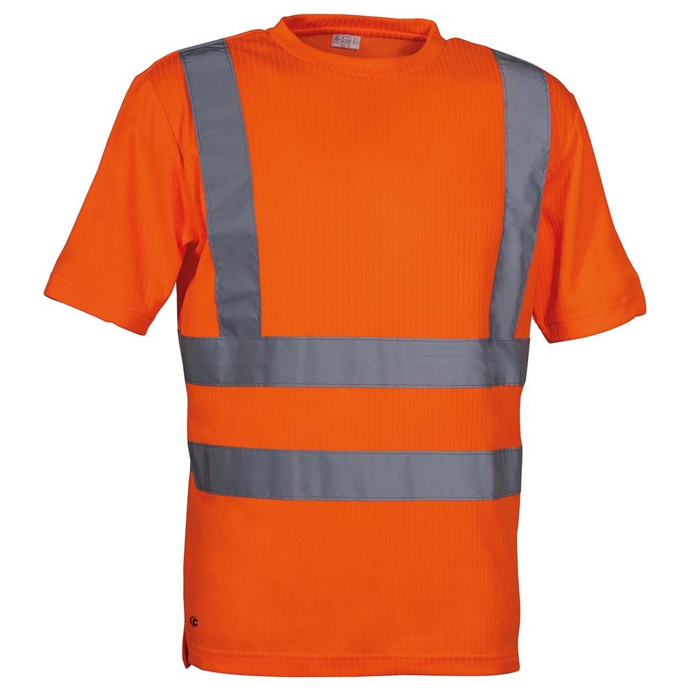 t-shirt cofra view v118 arancio fluo s