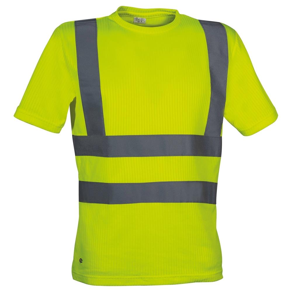t-shirt cofra view v118 giallo fluo s