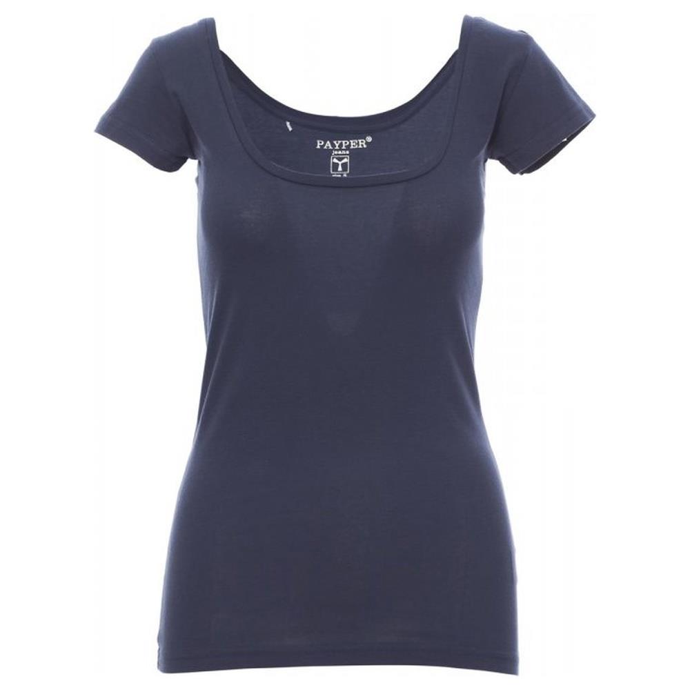 t-shirt donna manica corta payper florida blu denim s