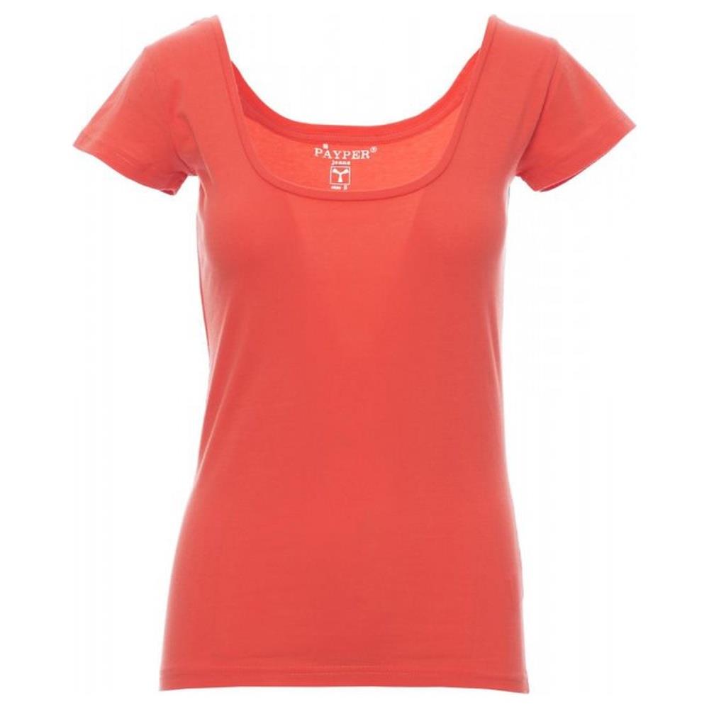 t-shirt donna manica corta payper florida hot coral s