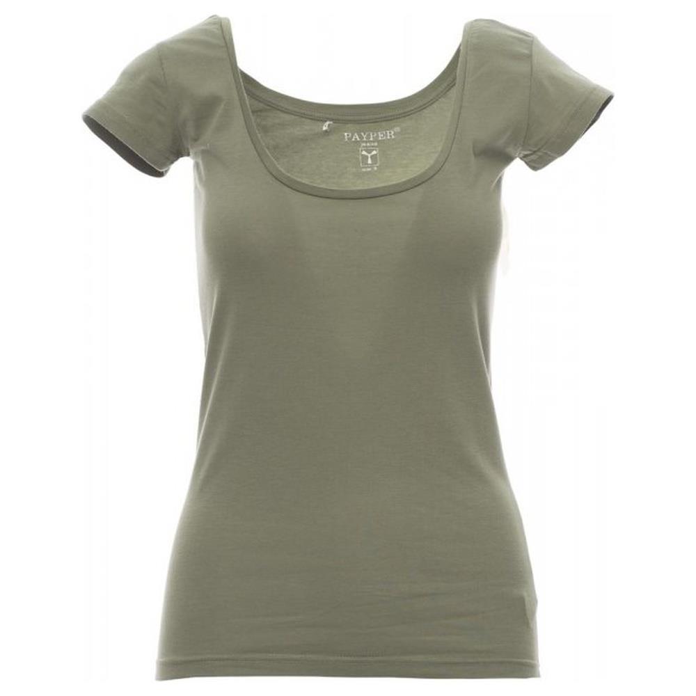 t-shirt donna manica corta payper florida verde army s