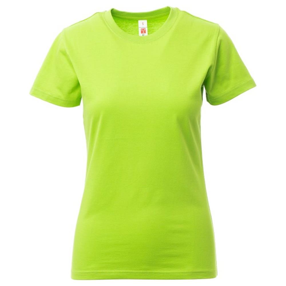 t-shirt donna manica corta payper print lady verde acido xs