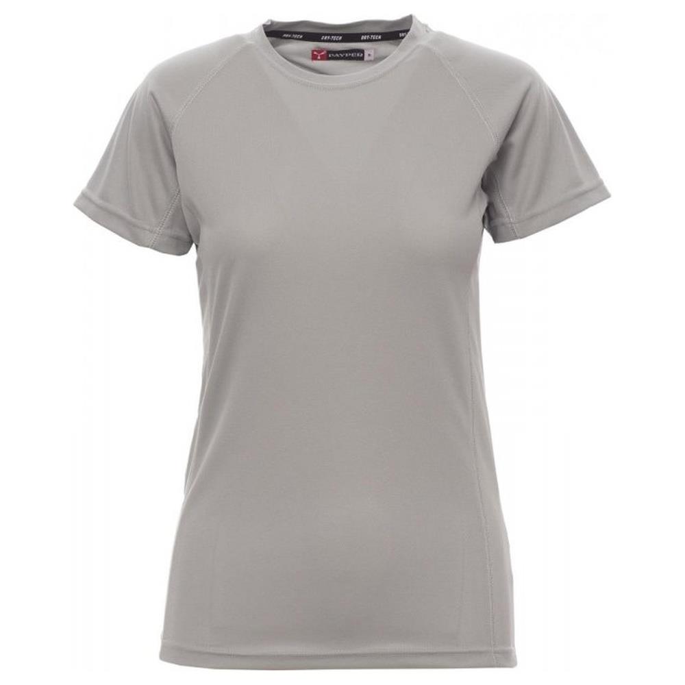t-shirt donna manica corta payper runner lady grigio chiaro s