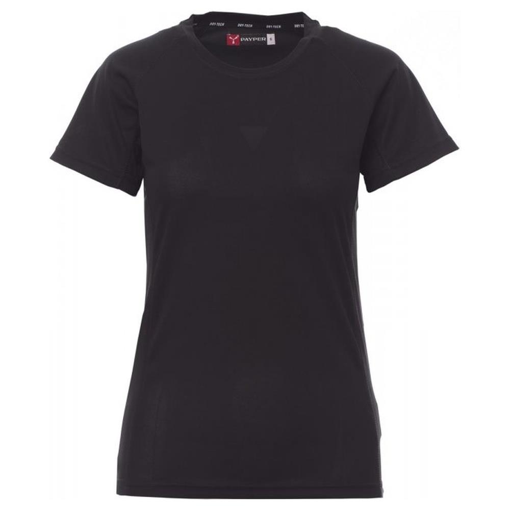 t-shirt donna manica corta payper runner lady nero s