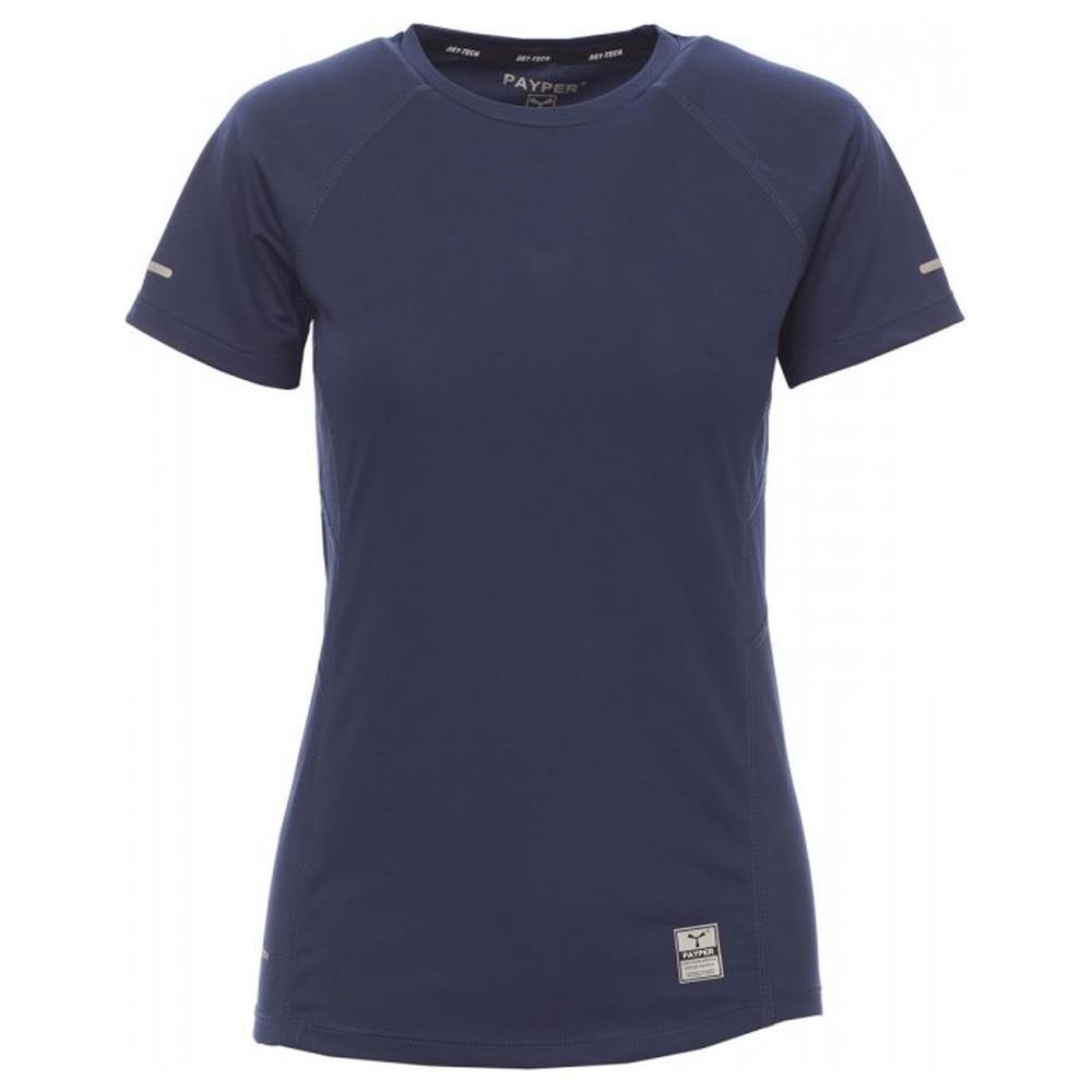 t-shirt donna manica corta payper running lady navy s
