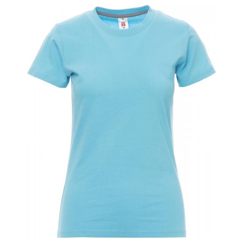 t-shirt donna manica corta payper sunrise lady blu atollo xs