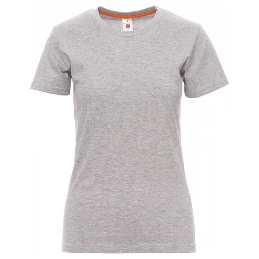 t-shirt donna manica corta payper sunrise lady melange grigio melange xs