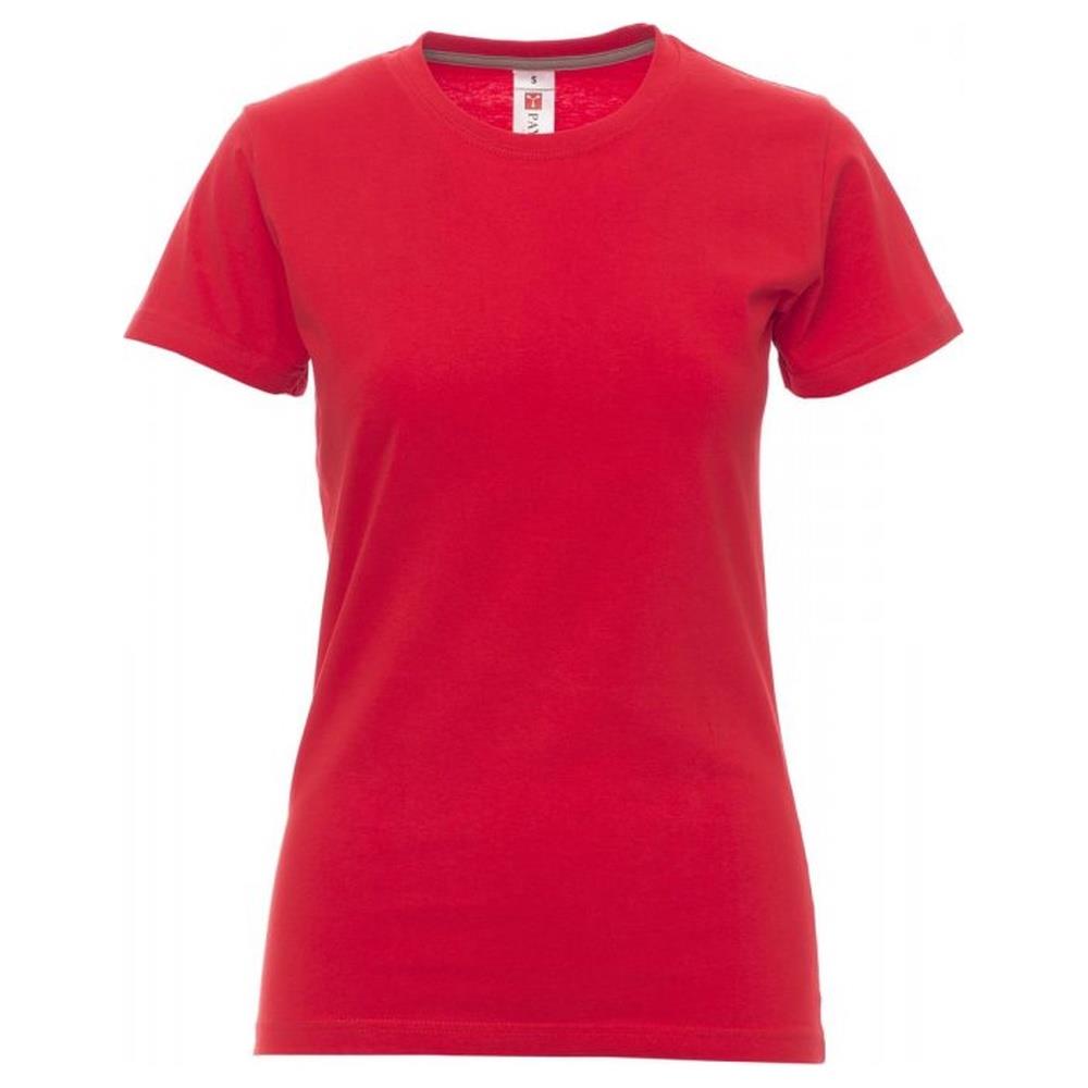 t-shirt donna manica corta payper sunrise lady rosso xs