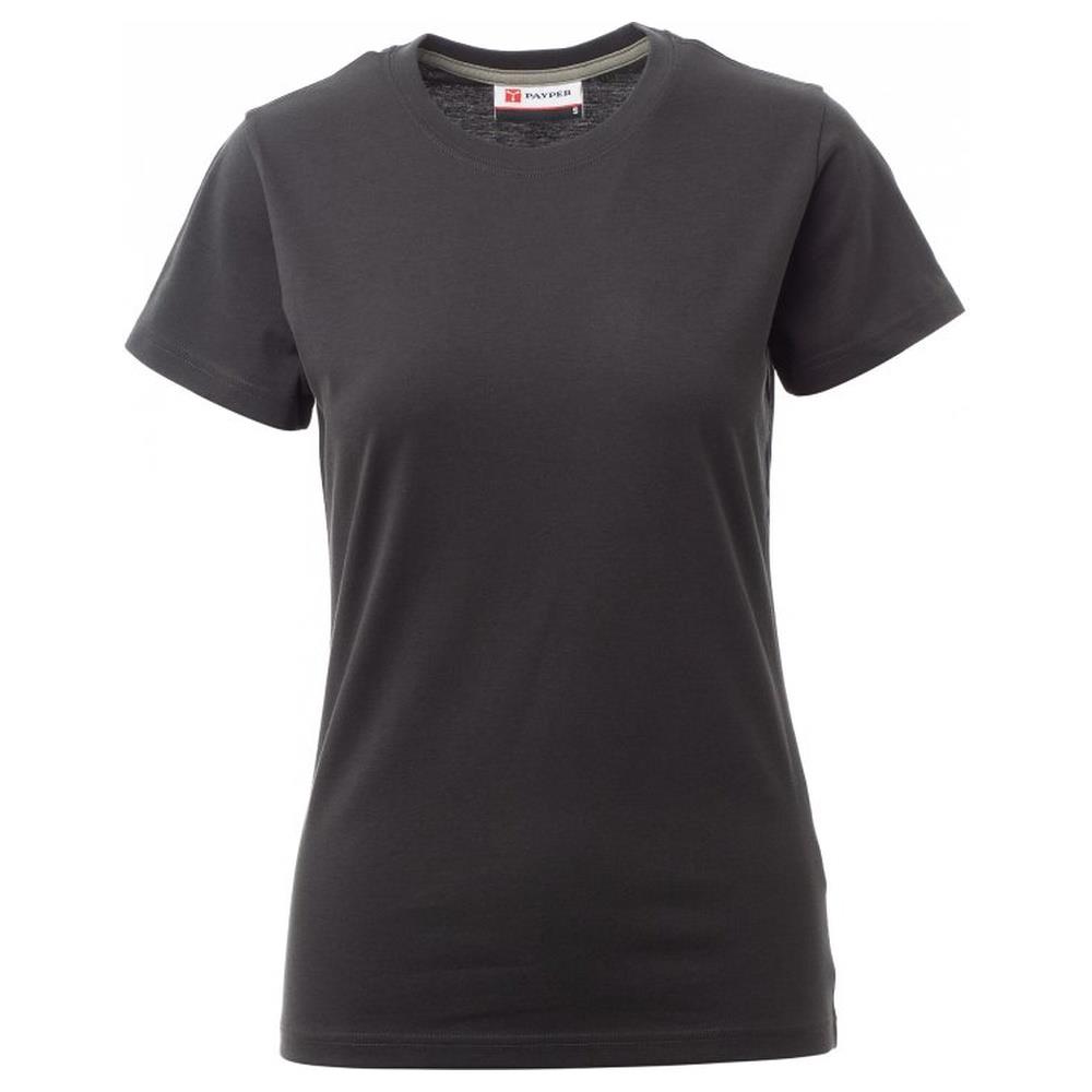 t-shirt donna manica corta payper sunset lady antracite xs