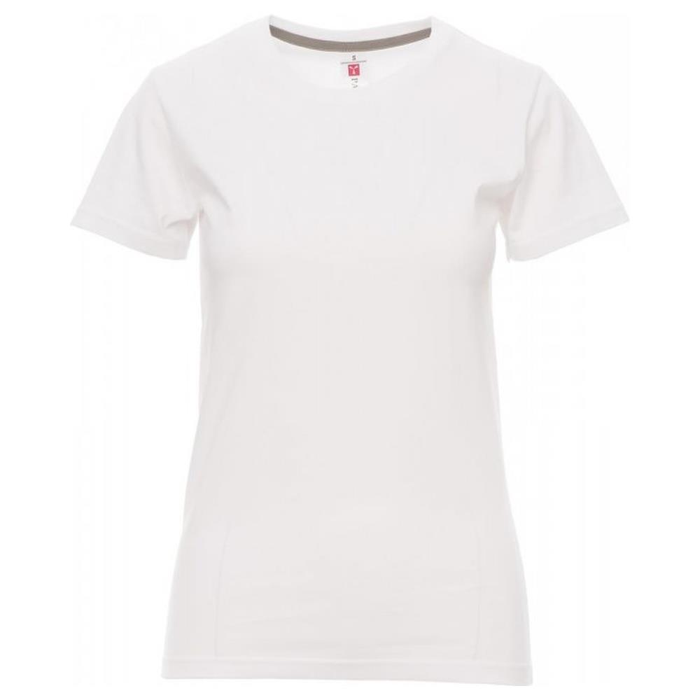 t-shirt donna manica corta payper sunset lady bianco xs