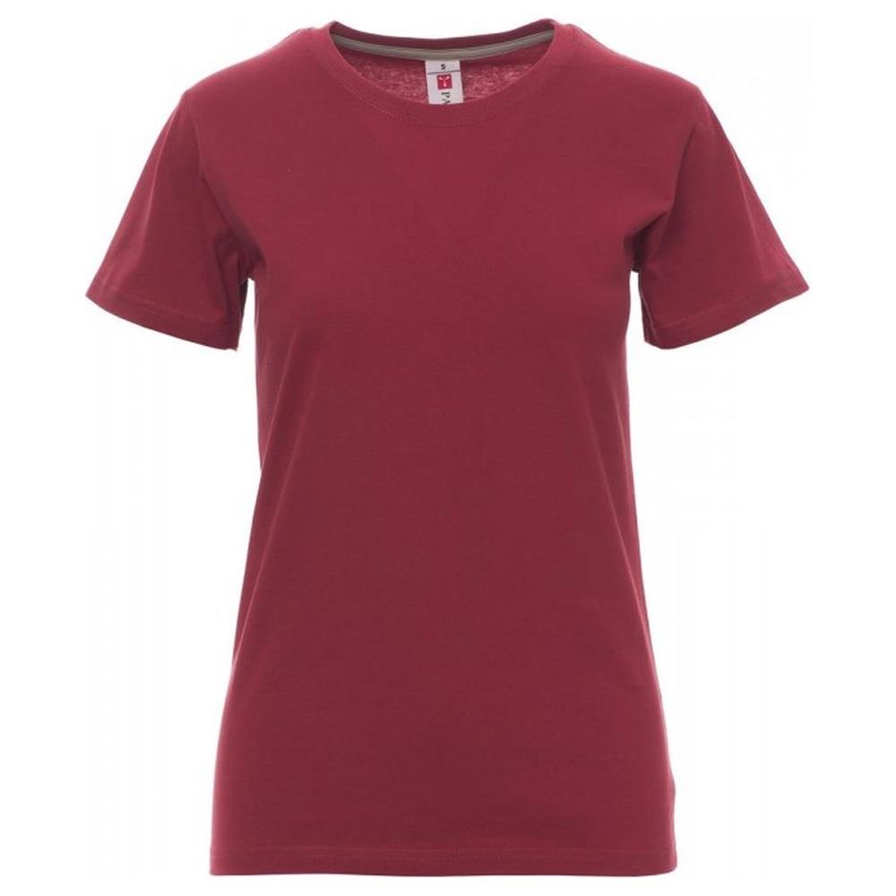 t-shirt donna manica corta payper sunset lady bordeaux xs