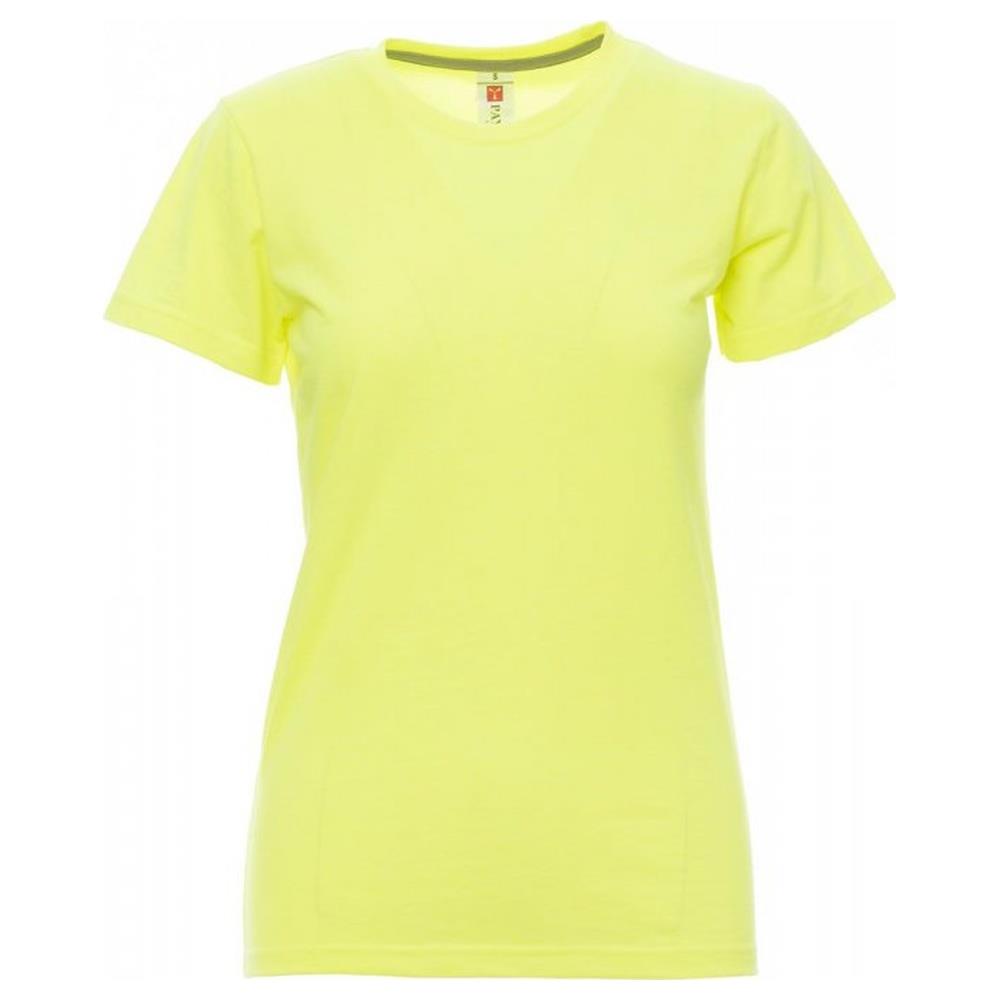 t-shirt donna manica corta payper sunset lady fluo