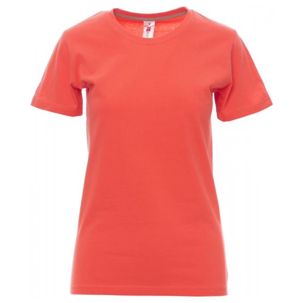 t-shirt donna manica corta payper sunset lady hot coral xs