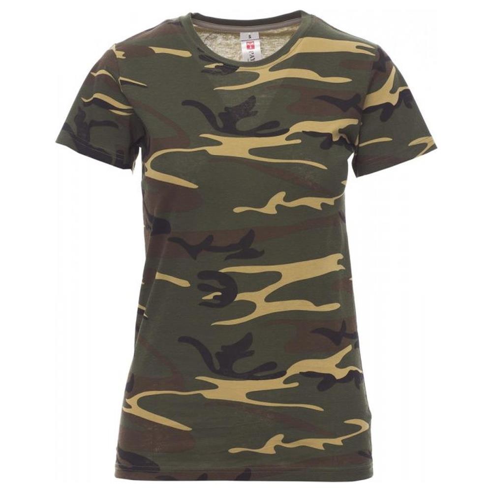 t-shirt donna manica corta payper sunset lady mimetico xs