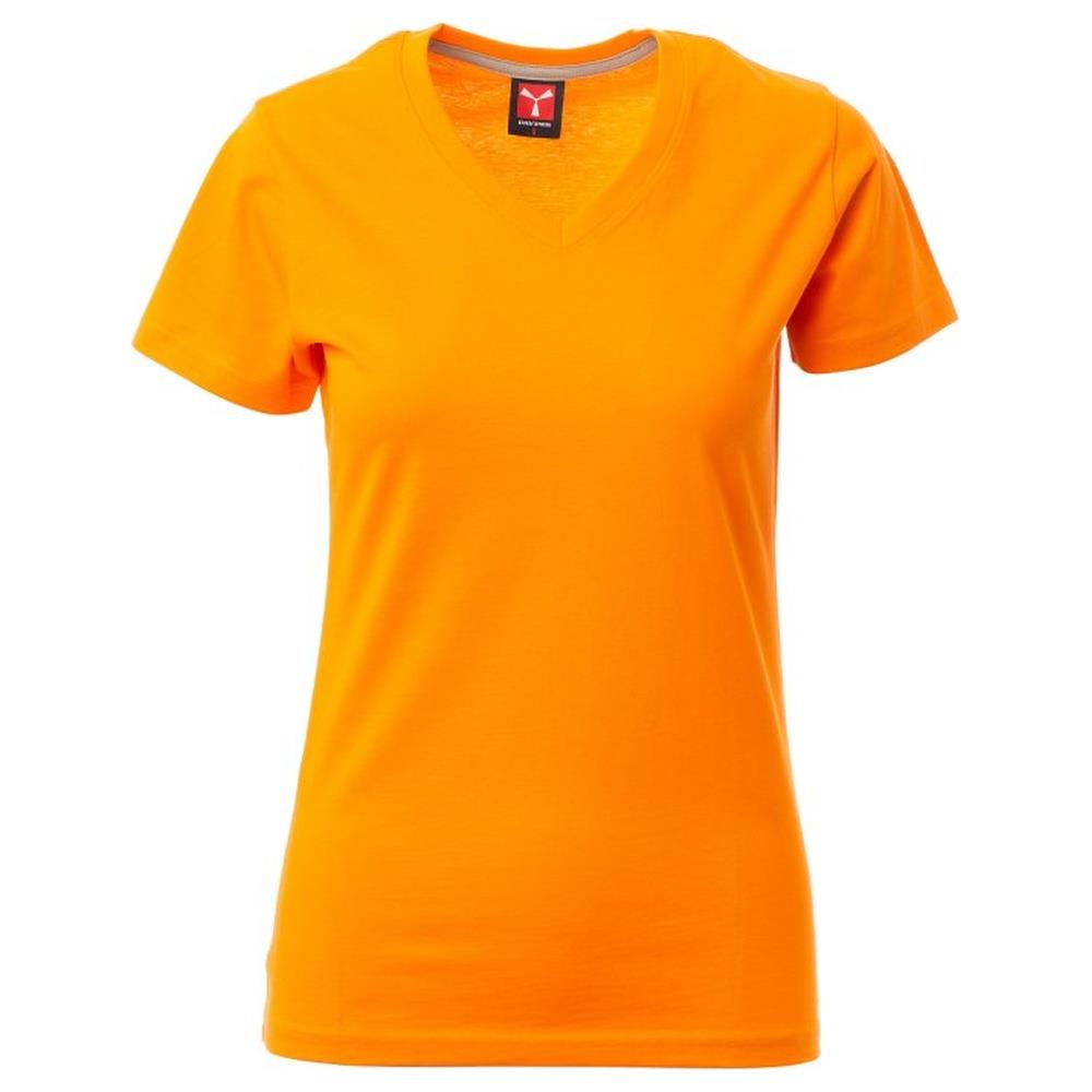 t-shirt donna manica corta payper v-neck lady arancione xs