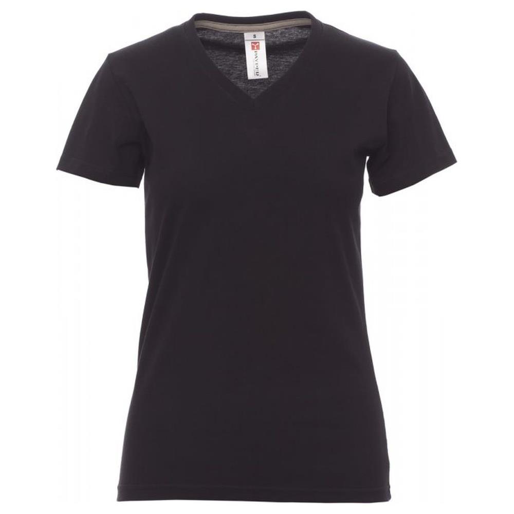 t-shirt donna manica corta payper v-neck lady nero xs