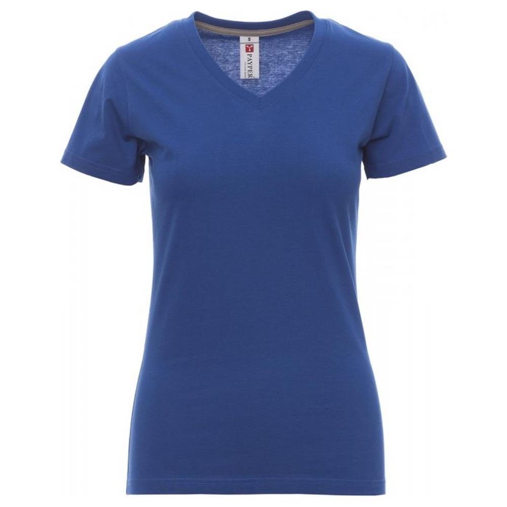 t-shirt donna manica corta payper v-neck lady royal xs