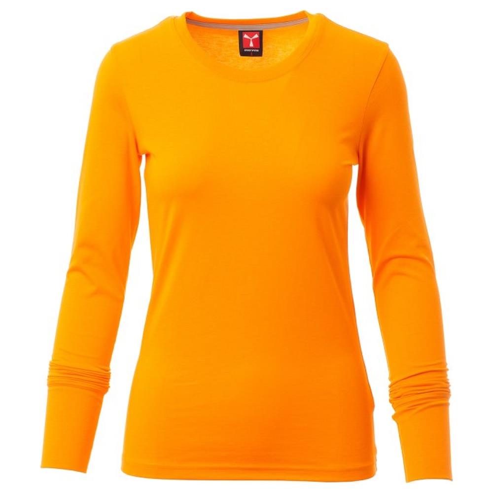 t-shirt donna manica lunga payper pineta lady arancione xs