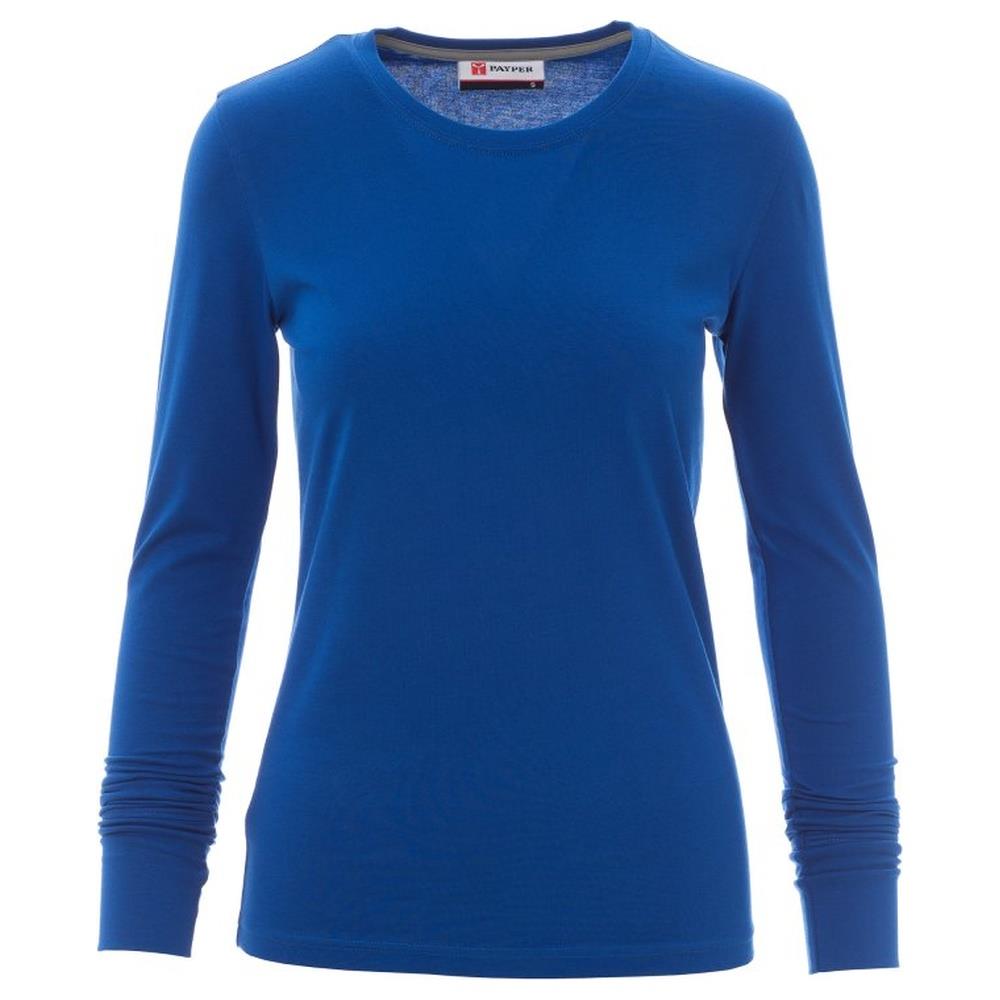 t-shirt donna manica lunga payper pineta lady royal xs