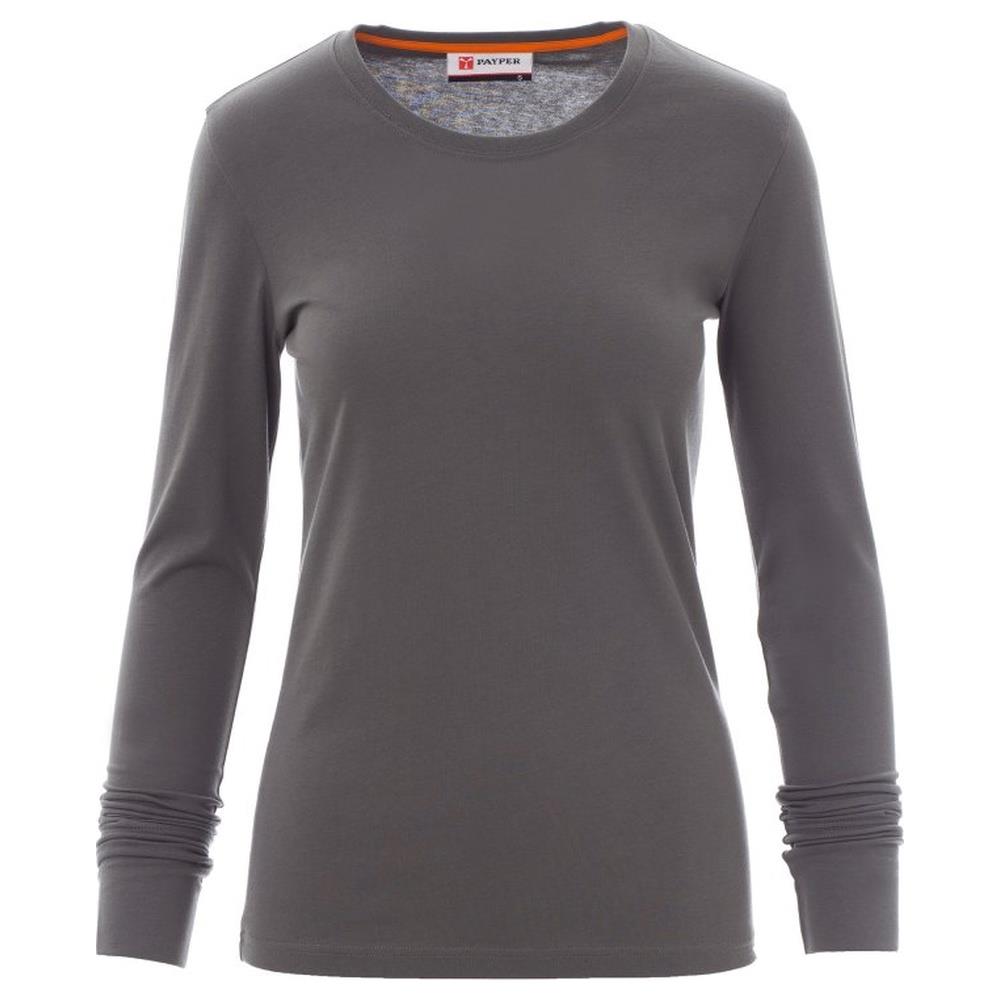 t-shirt donna manica lunga payper pineta lady smoke xs