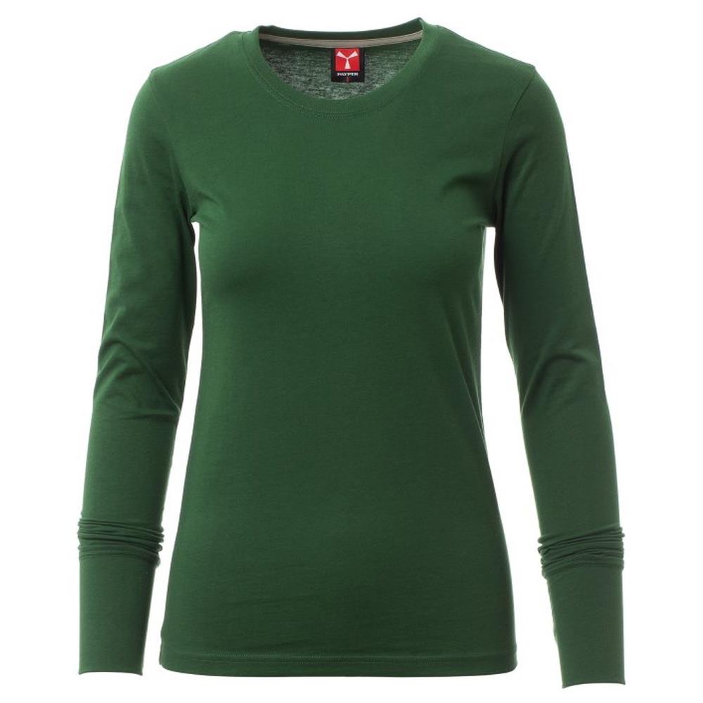 t-shirt donna manica lunga payper pineta lady verde xs
