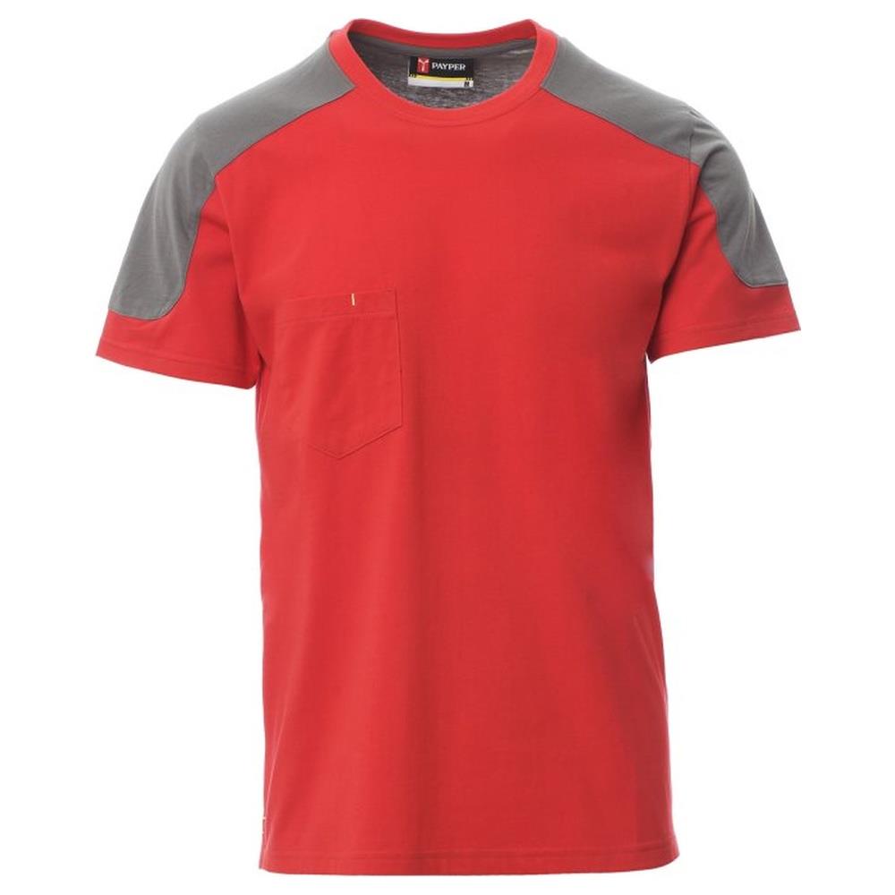 t-shirt manica corta payper corporate rosso/smoke xs