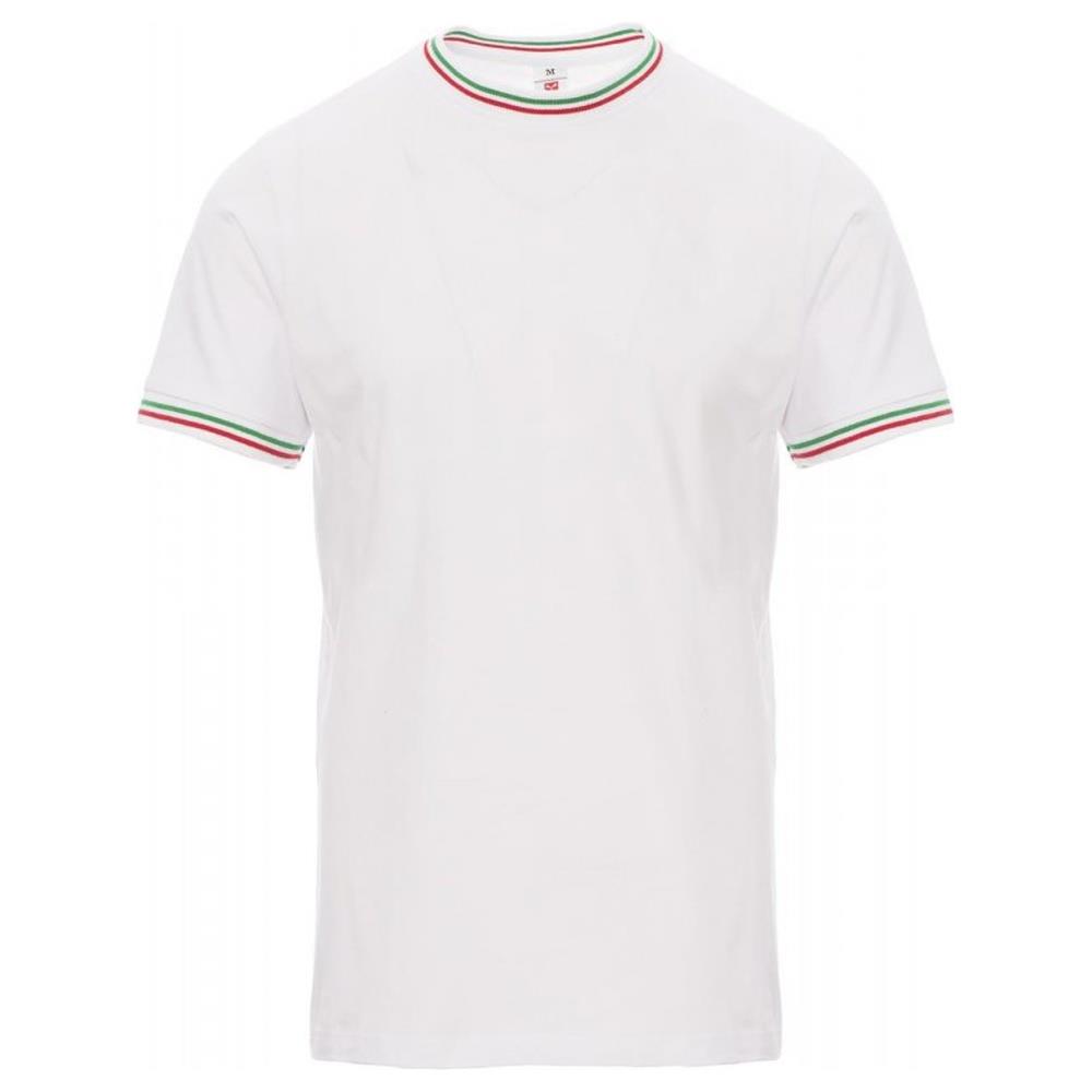 t-shirt manica corta payper flag bianco/italia s