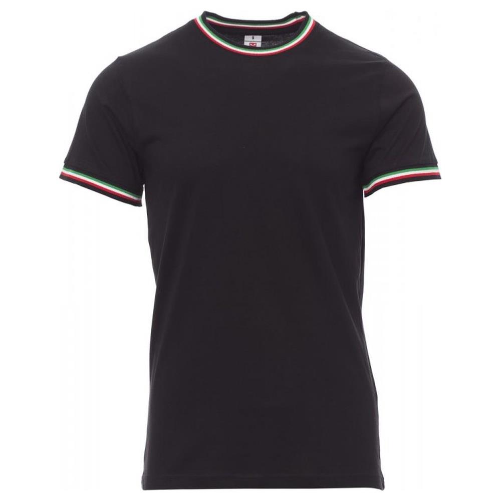 t-shirt manica corta payper flag nero/italia s