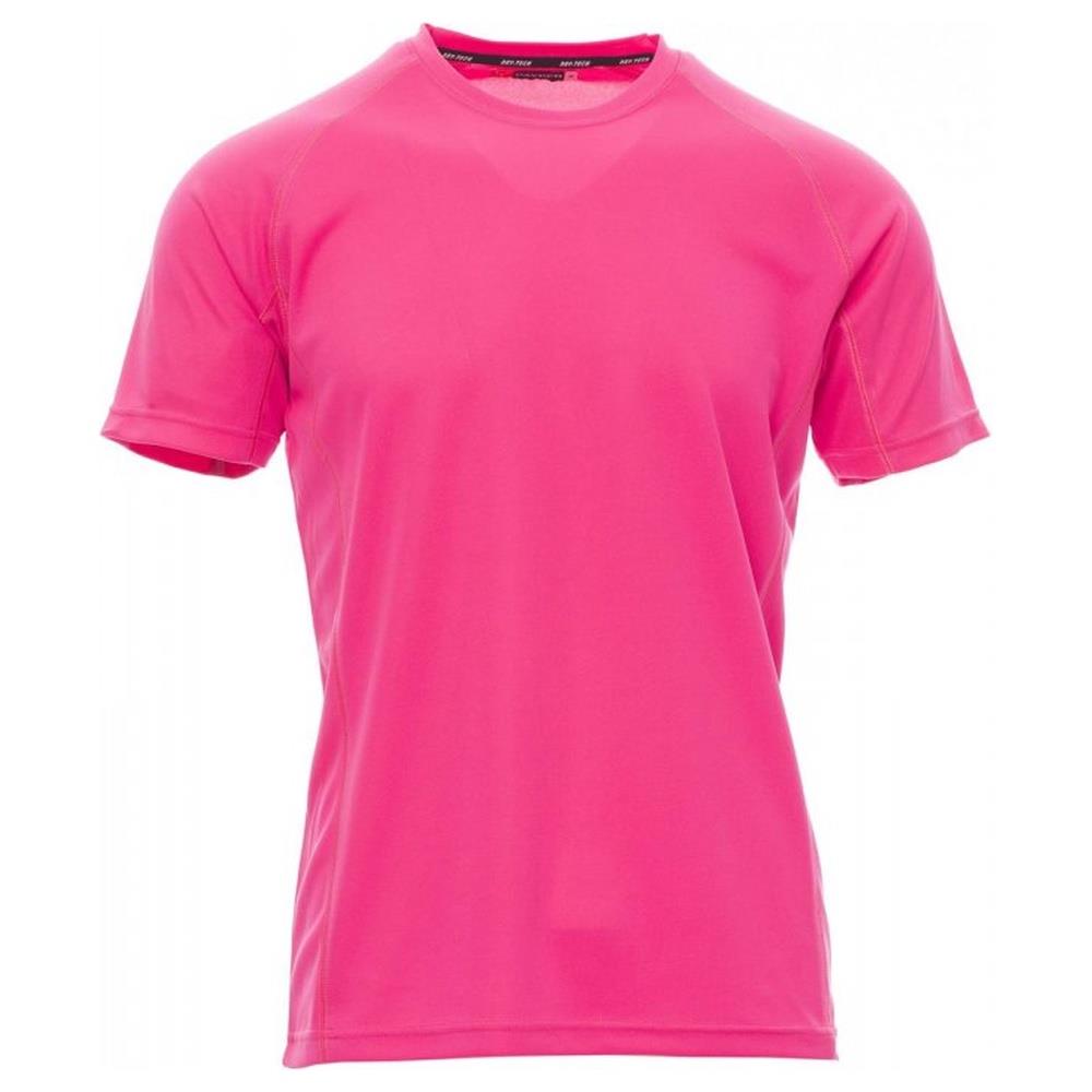 t-shirt manica corta payper runner fucsia fluo s