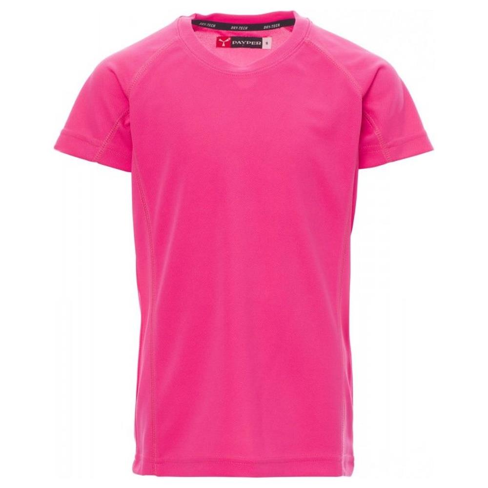 t-shirt manica corta payper runner kids fucsia fluo 5/6