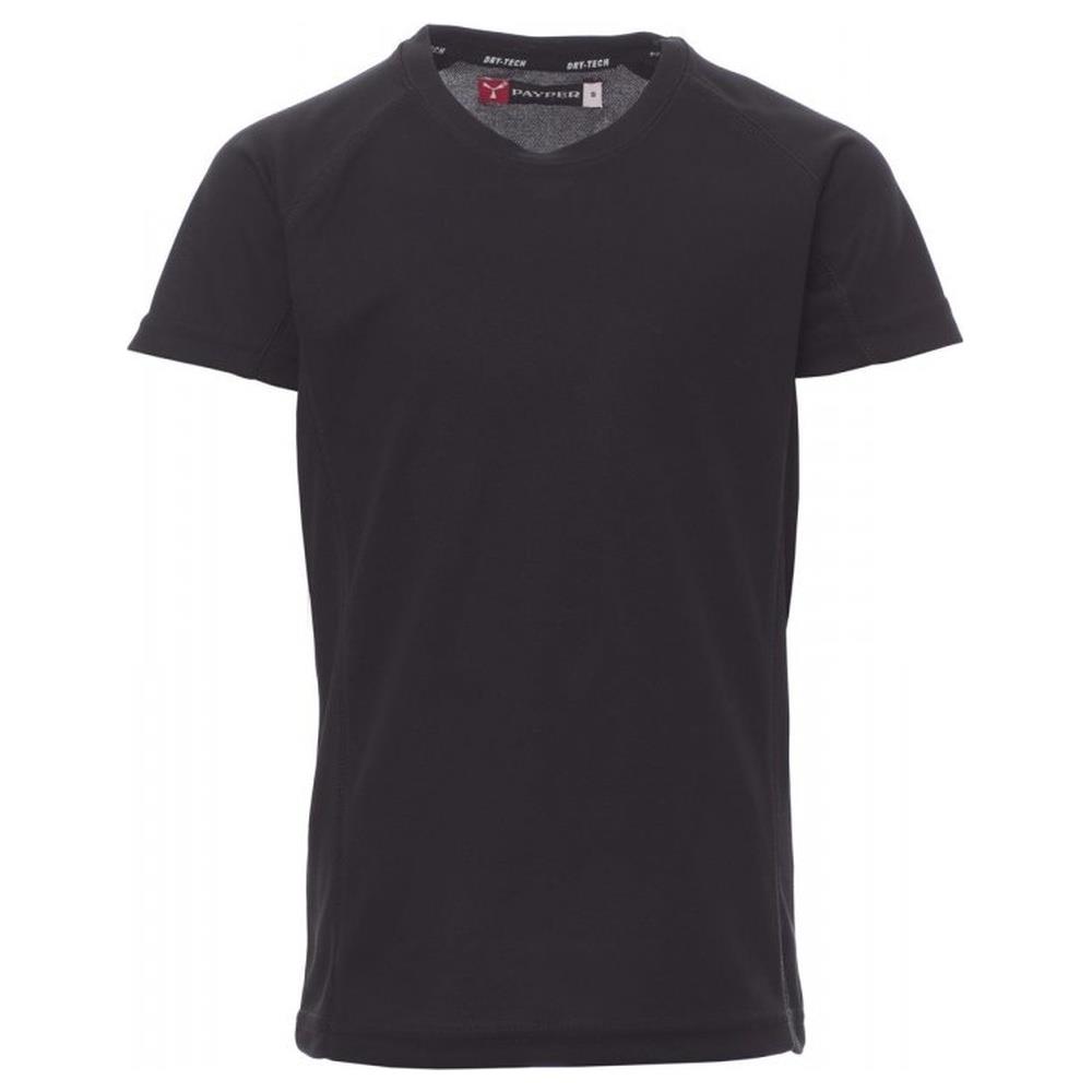 t-shirt manica corta payper runner kids nero 5/6