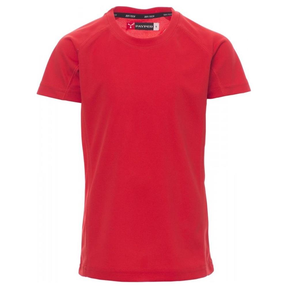 t-shirt manica corta payper runner kids rosso 5/6
