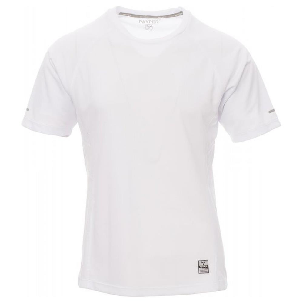 t-shirt manica corta payper running bianco s