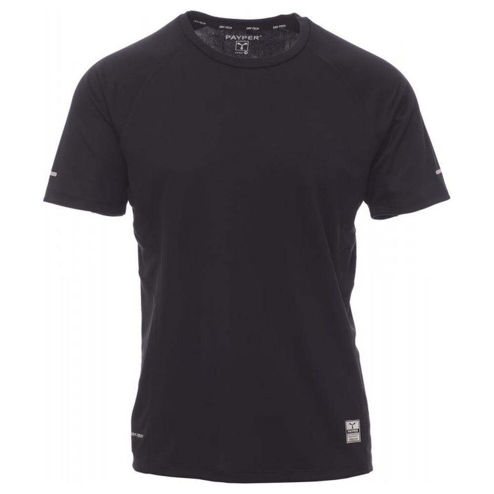 t-shirt manica corta payper running nero s