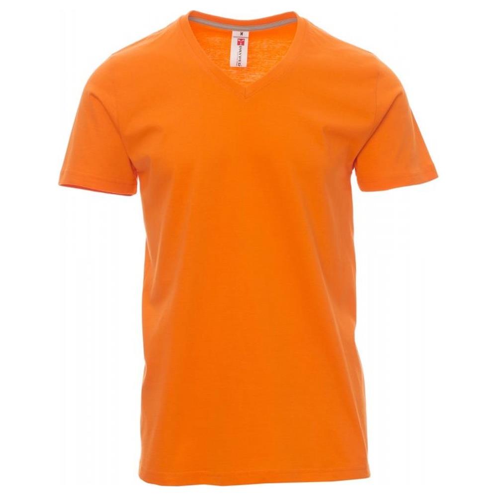 t-shirt manica corta payper v-neck arancione xs