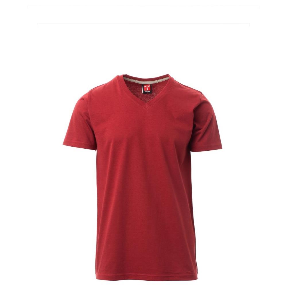 t-shirt manica corta payper v-neck bordeaux xs