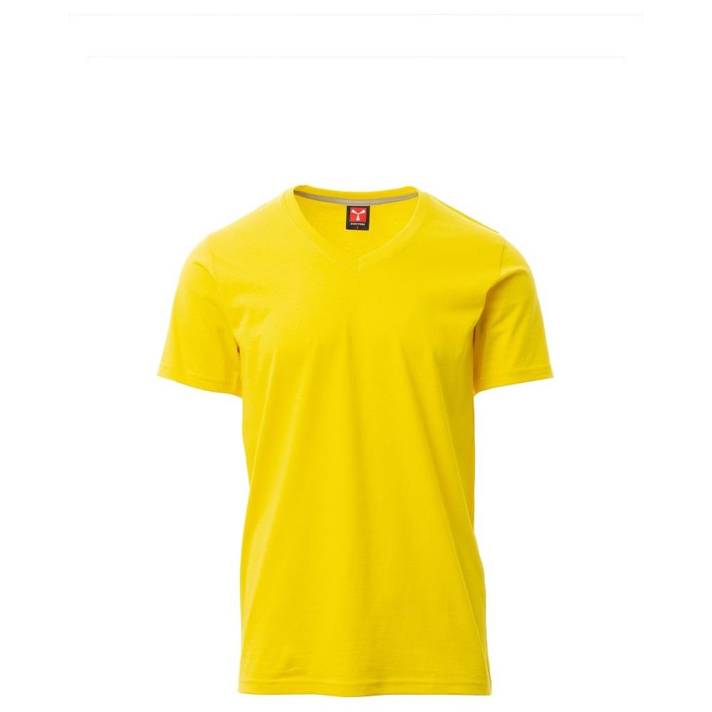 t-shirt manica corta payper v-neck giallo xs