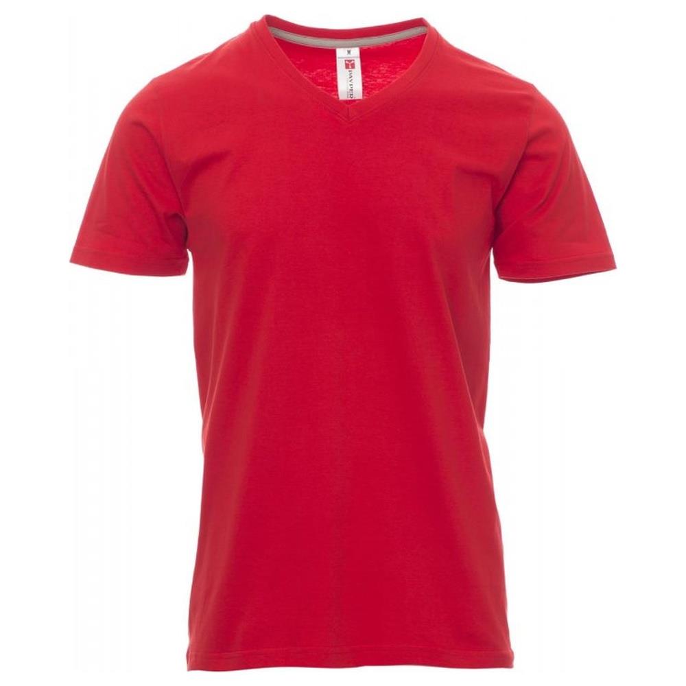 t-shirt manica corta payper v-neck rosso xs