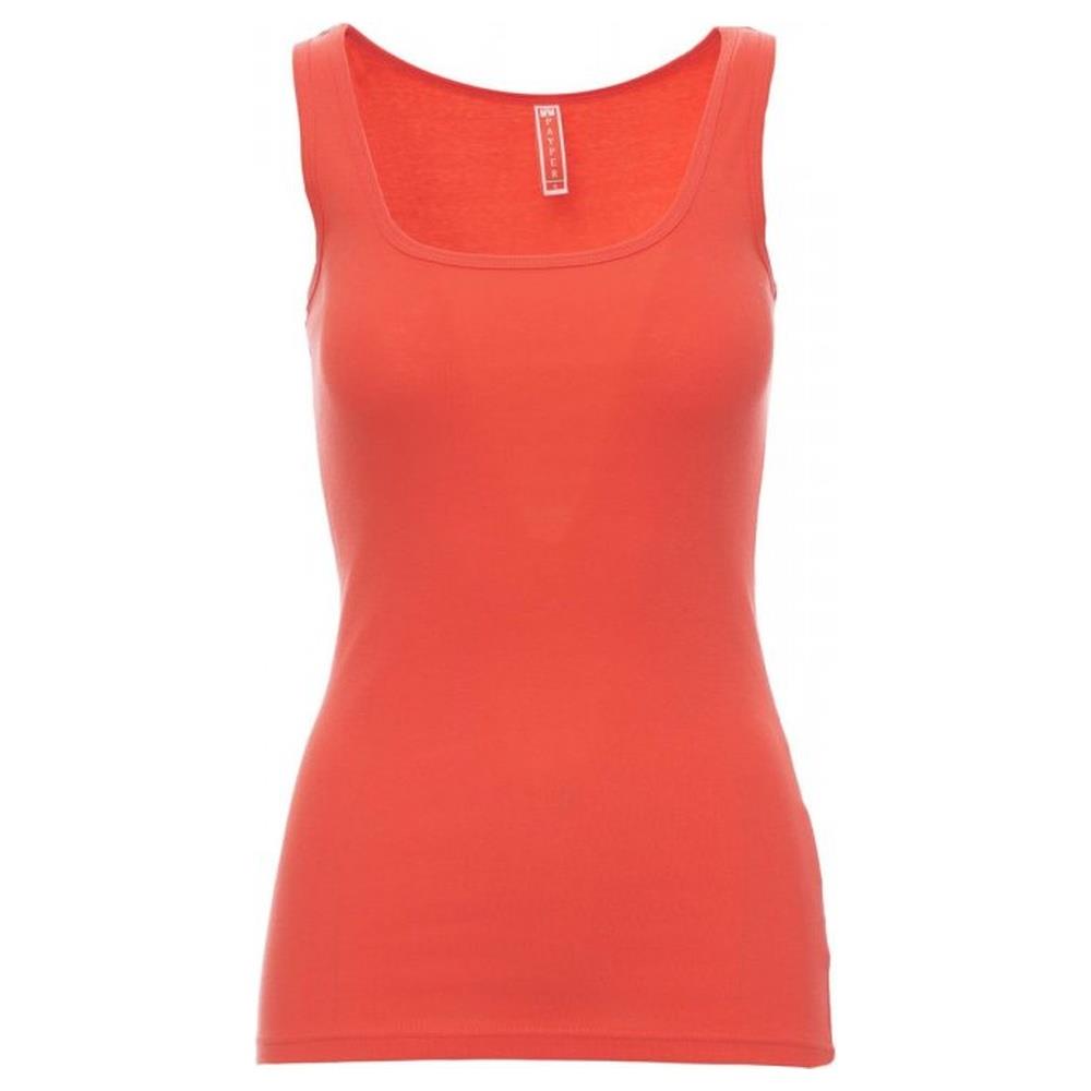 t-shirt smanicata payper look hot coral s