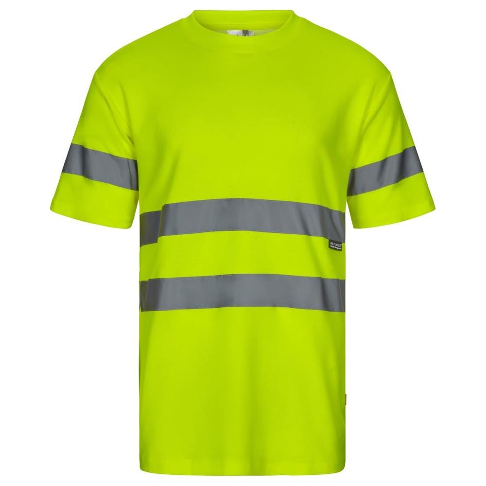t-shirt velilla cotone maniche corta cod 305612 giallo fluo s