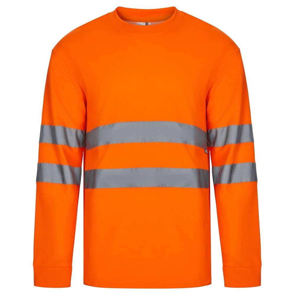 t-shirt velilla cotone maniche lunga cod 305614 arancio fluo s