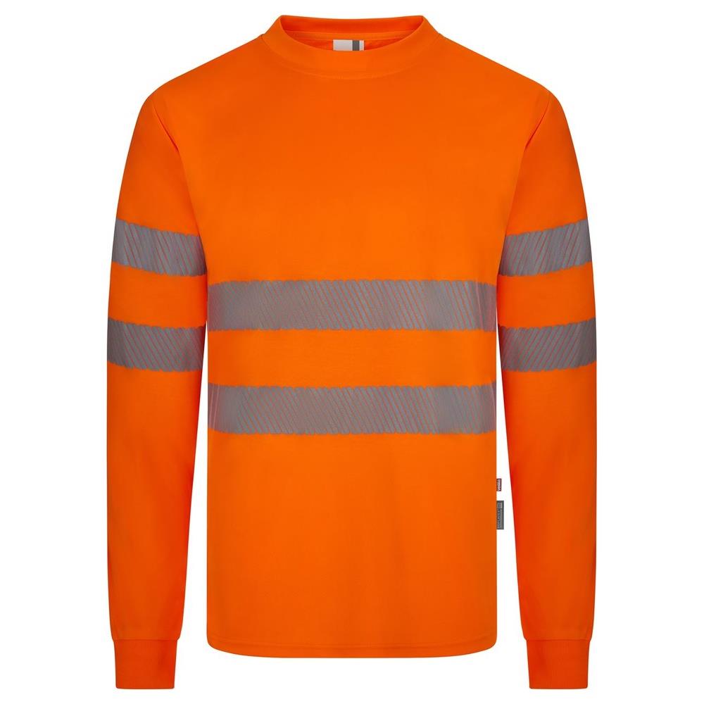 t-shirt velilla poliestere riciclato maniche l cod 305634 arancio fluo s