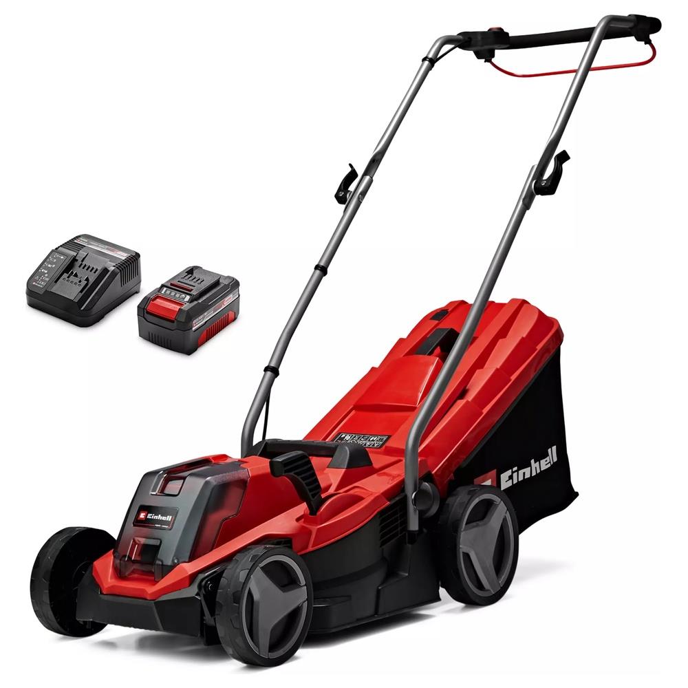 tagliaerba einhell a batteria ge-cm 18/33 li kit (1x4,0ah)