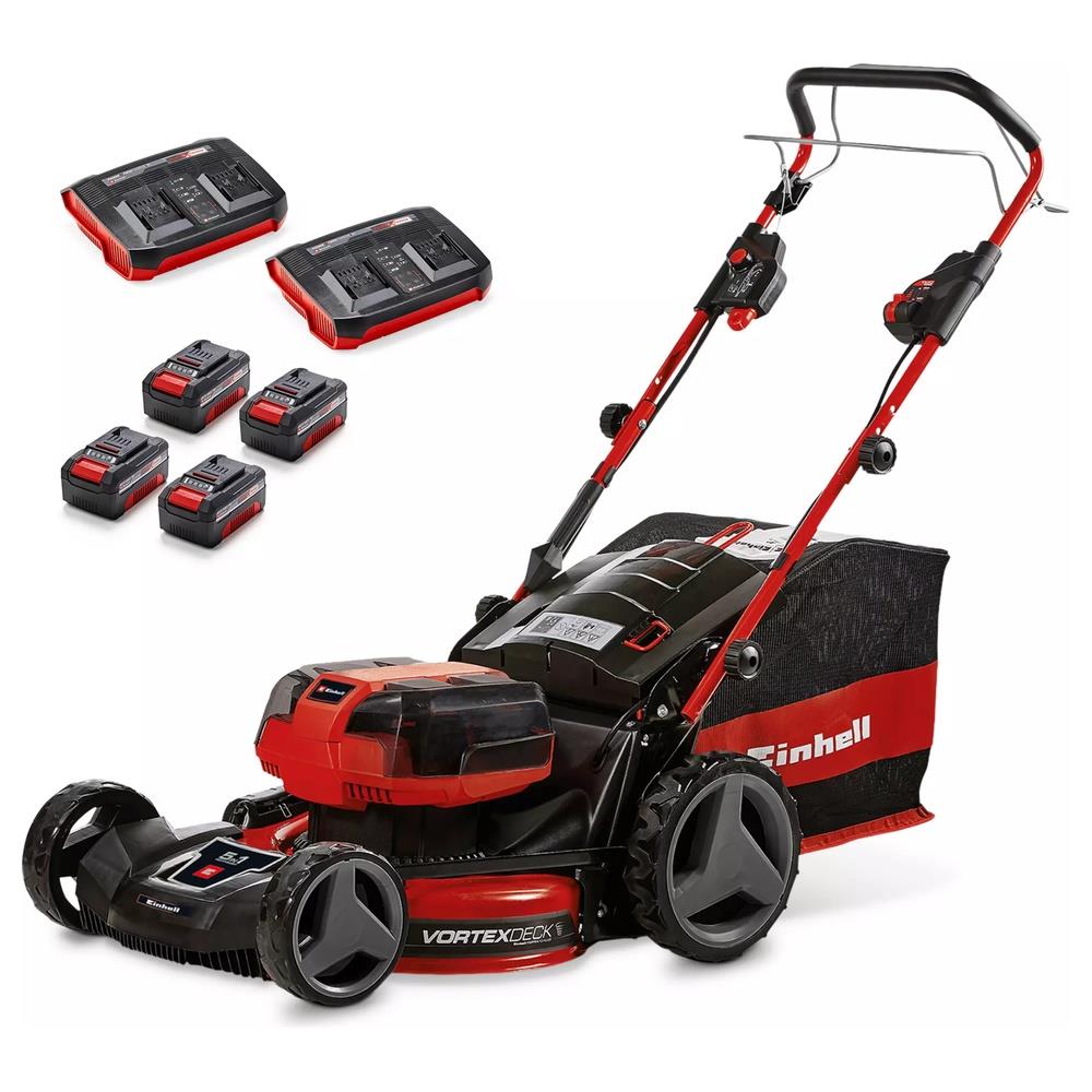 tagliaerba einhell a batteria gp-cm 36/47 s hw li - kit (4x4,0ah)